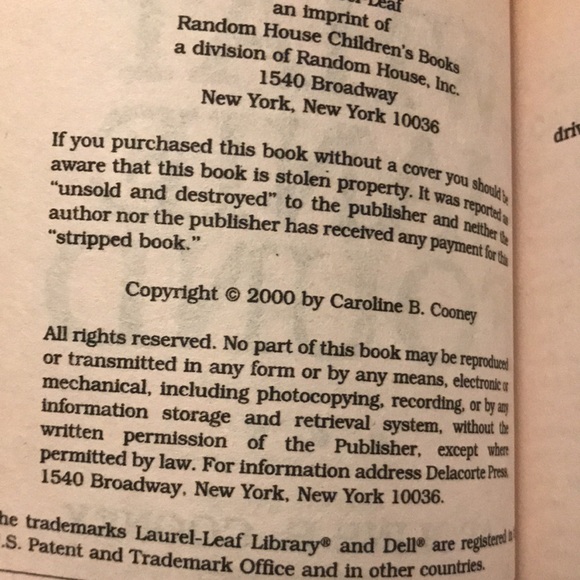 What Janie Found- Caroline B. cooney - Picture 3 of 3